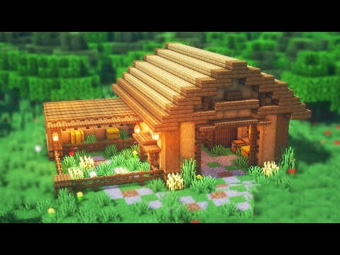 Minecraft Stable Building Tutorial 1.19 - Building a Stable in Minecraft 1.19 Tutorial German