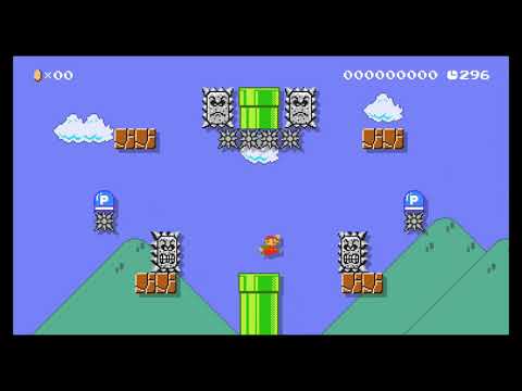 Super Mario Maker 2 :  "the pit of kaizo: thwomp top"  by Phantamboi