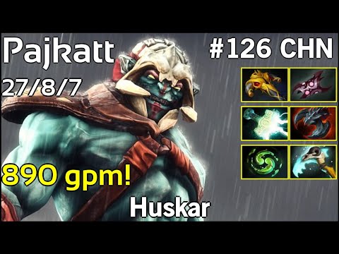 890 gpm! Pajkatt [OpTic] Huskar - Dota 2  7.17
