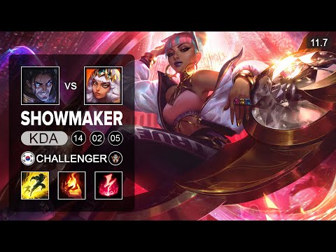 Showmaker Qiyana Mid vs Sylas - KR Challenger Pastch 11.7
