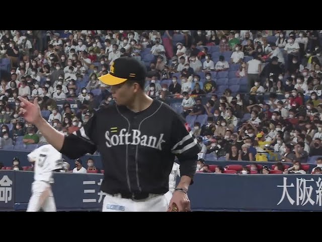 【5回裏】7年連続2ケタ勝利達成!! ホークス・千賀滉大 6回112球7奪三振2失点の熱投で今季10勝目をあげた!! 2022年9月11日 オリックス・バファローズ 対 福岡ソフトバンクホークス