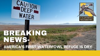 AMERICA'S FIRST WATERFOWL REFUGE IS DRY