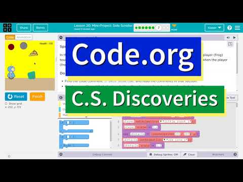 Code.org Lesson 21.6 Mini-Project - Side Scroller | Tutorial and Answers | Unit 3 CS Discoveries