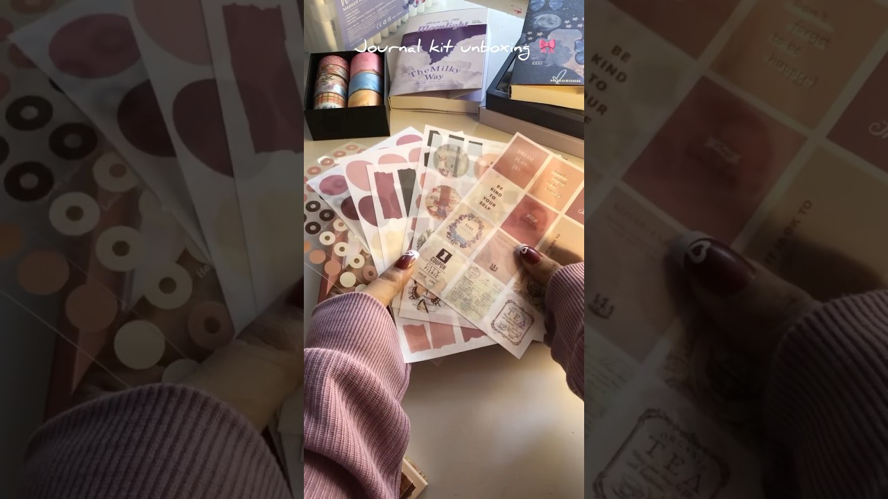 Journal kit unboxing🎀🫶🏻🫣