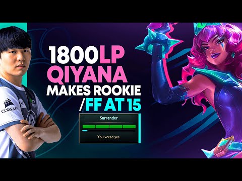 1800LP Qiyana finds IG Rookie in SOLOQ and this happened...  *FASTEST COMBO'S EVER*