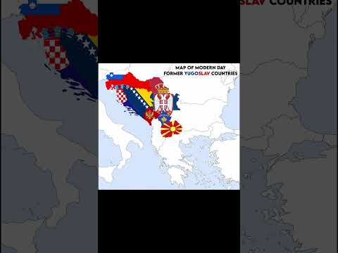 Map of modern day former Yugoslav countries #europe #europe #mapper #mapping #map #edit