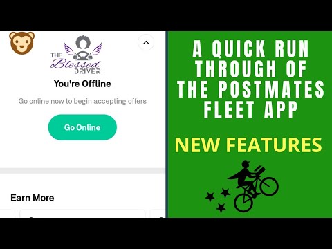 A quick run through of the #Postmates Fleet App and NEW FEATURES.  😊