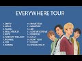 EVERYWHERE TOUR SETLIST WINNER