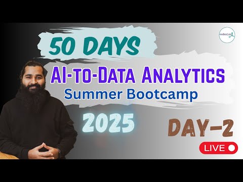 50 Days of AI Data Analytics Bootcamp 2025 Learn Data Excel Python AI EDA Day 1