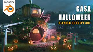 Creando una escena de HALLOWEEN en Blender