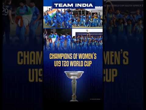 TEAM INDIA CHAMPIONS OF WOMEN'S U19 T20 WORLD CUP #shorts #trending #viral
