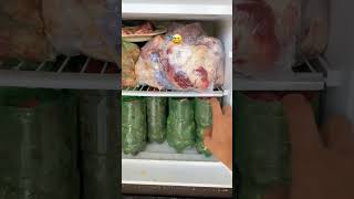armazenamento de carne na porção ideal