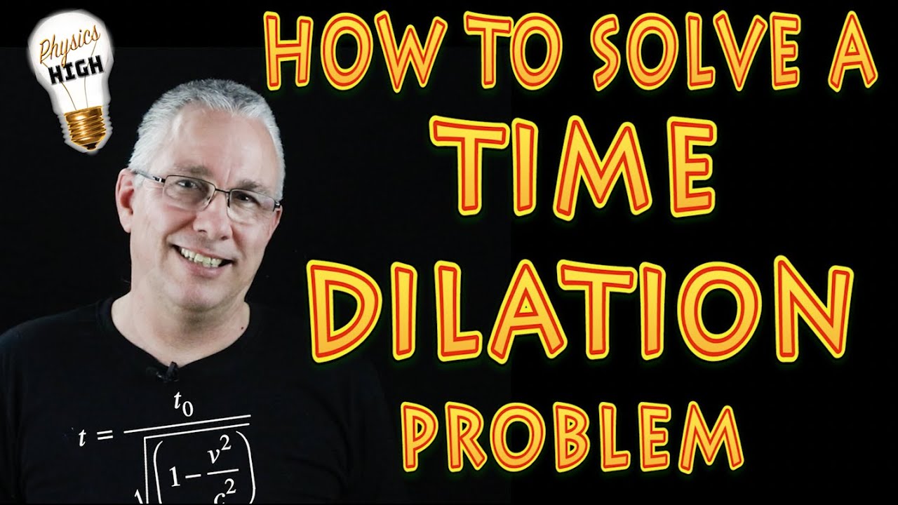 How to solve a time  dilation problem with worked solution