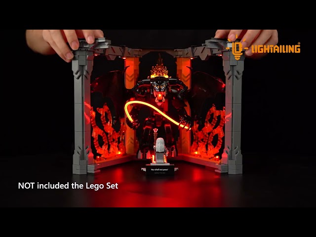 Vídeo relacionado con Luz LED para Lego 10367 El Señor de los Anillos: Balrog Book Nooks Set, Kit de luz compatible con Lego 10367 Building Blocks Modelo, no incluye el juego de modelos