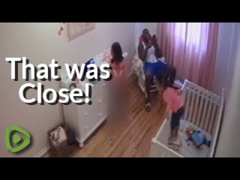 Hero dad incredibly catches daughter at the last possible second