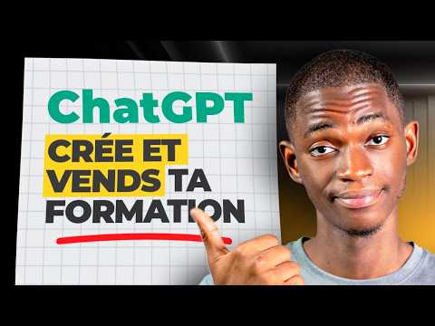 Comment créer et vendre une formation en ligne avec L'IA