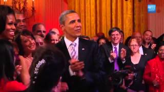 President Obama Sings Sweet Home Chicago with BB King