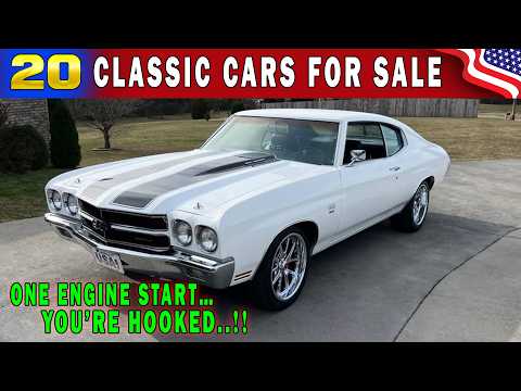 These 20 Classic Cars for Sale Sound Absolutely Unreal🚗💥 OMG