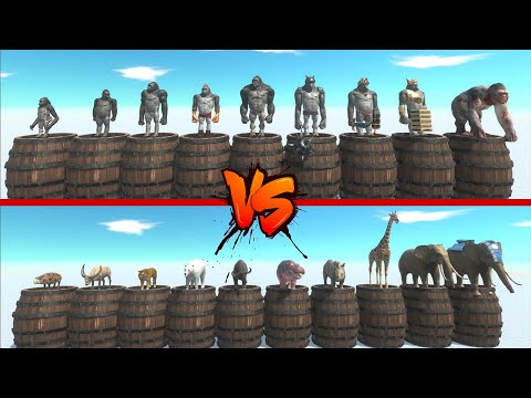 Mutant Primates vs Modern Mammals - Animal Revolt Battle Simulator