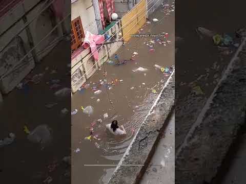 Heavy monsoon rains submerge Islamabad roads and underground | AJ #shorts