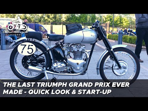 1950 Triumph Grand Prix Mk 3 - last ever made - quick look & start-up