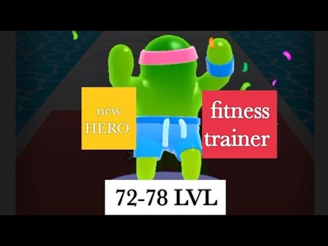 JOIN BLOB. 72-78 LVL. NEW HERO. FITNESS TRAINER. 6 DAY. COMPLETE THE GAME IN 20 DAYS