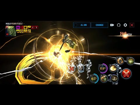 Hulk in Fear Itself suit skills preview | Marvel Future Fight