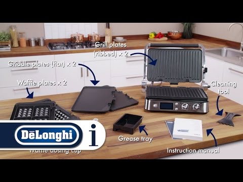 Elektrinis grilius De'Longhi CGH 1030D, Sidabrinės/Juodos spalvos video
