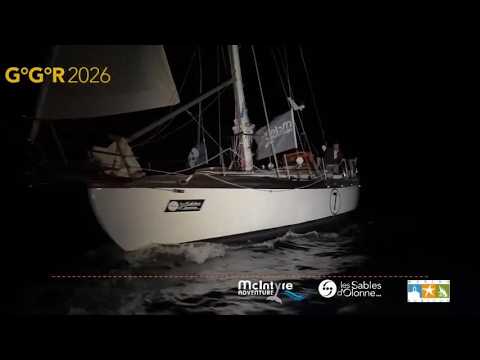 45-Knot Squall & a Sleepless Night! Daniel Pinsky Calls from Sea w/ French Subtitle | GGR2026