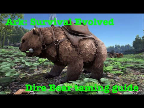 Ark Survival Evolved: Dire bear taming guide with tips and tricks  (xbox and ps4)