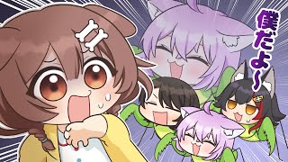 【手描き】変わり果てたかつての友人たちに再会するころさん【戌神ころね/猫又おかゆ/ホロライブ切り抜き】