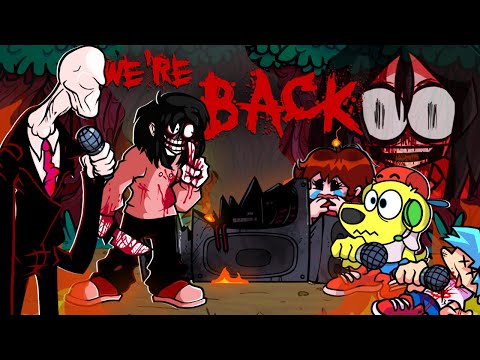 Friday Night Funkin but JEFF THE KILLER & SLENDER MAN RETURN... (Expansion Update) FNF Mods #94