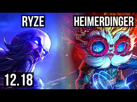 RYZE vs HEIMERDINGER (MID) | 11/0/13, Legendary | EUW Diamond | 12.18