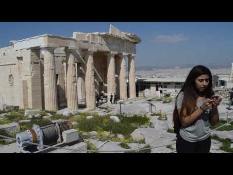 Anvitha presents the Propylaea at the Athenian Acropolis