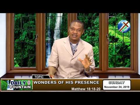 DAILY FOUNTAIN OF NOVEMBER 24, 2019 - THE VEN. PARADISE O. ONORIOSE