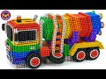 ASMR Video How To Make Gasoline Tanker Truck From Magnetic Balls DIY Wonder