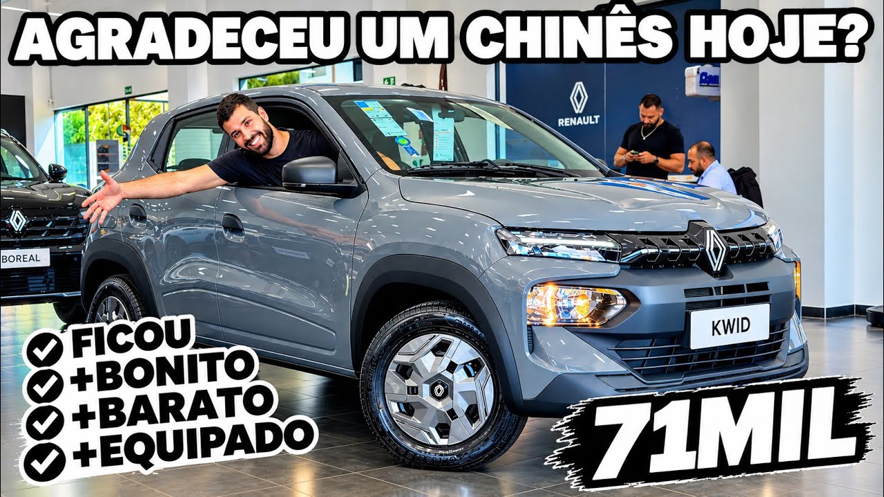 ESSA É A NOVA VERSÃO DE ENTRADA DO RENAULT KWID EVOLUTION 2027 | CHEGOU COM VÁRIAS MUDANÇAS!