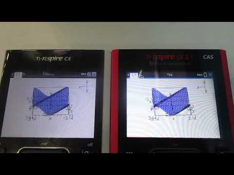 TI-Nspire CX II-T CAS vs TI-Nspire CX : 3D graph rotation