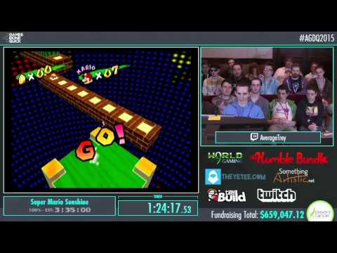 Awesome Games Done Quick 2015 - Part 156 - Super Mario Sunshine by AverageTrey