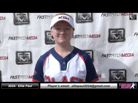 2024 Ellie Paul Athletic Catcher Softball Skills Video - Norcal Blast