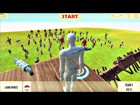 Astronaut Defends Fort from Massive Aliens Attack! Animal Revolt Battle Simulator