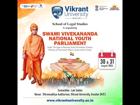 Swami Vivekananda National Youth Parliament (Day 1) at VU