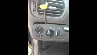 How to replace a dodge caravan headlight switch