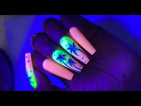 How to | Lovely & Cute Glow in the Dark Nail Design - 2022 Summer Nails