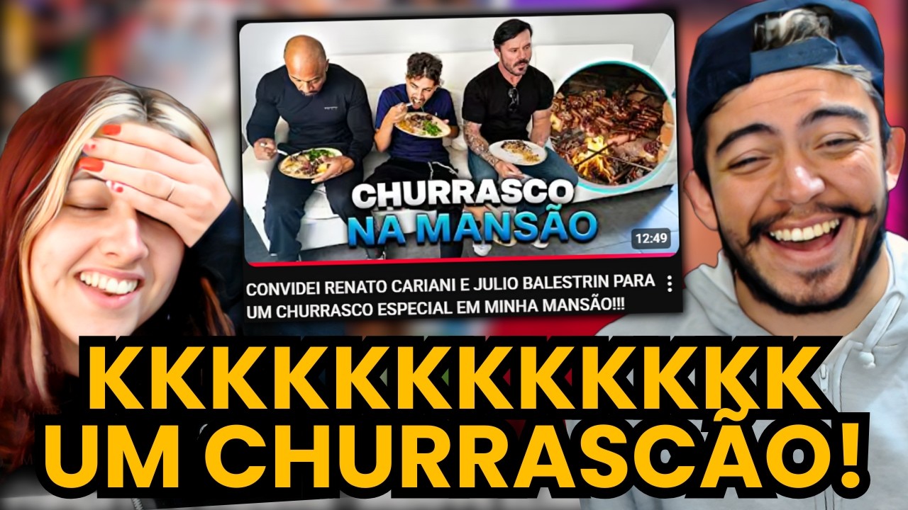 BISTECONE CONVIDOU RENATO CARIANI E JULIO BALESTRIN PARA UM CHURRASCO ESPECIAL EM MINHA MANSÃO!!!