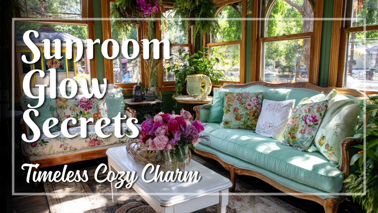 Vintage Sunroom Decor with Cottage Charm 🌞 Why Light Filled Rooms Feel So Graceful