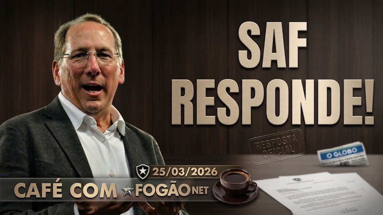 LIVE CAFÉ COM FOGÃONET | SAF do Botafogo rebate notícias; social tem plano para tirar John Textor