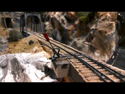 PC&N Ry working harp switch stand