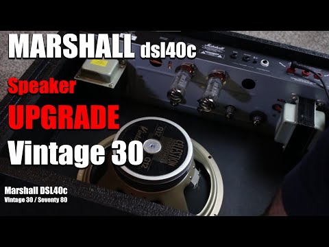 Change speaker in Marshall DSL40C Combo Amp (Vintage 30 / Seventy 80)