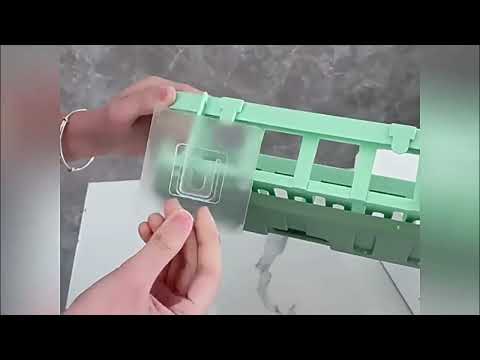 Plastic bathroom shelf wall holder